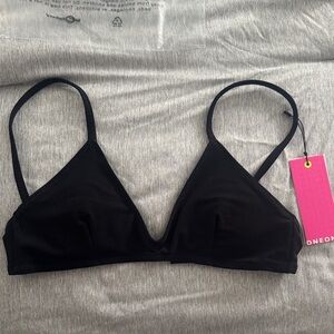 OneOne Black Bikini Top